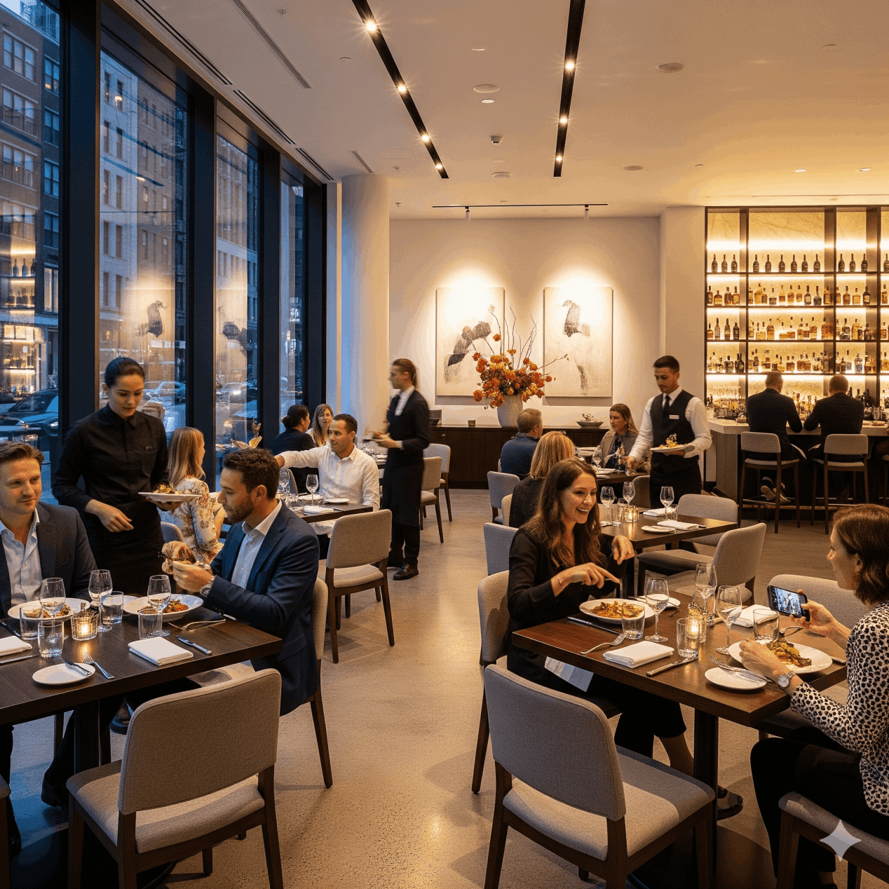 Blick in ein italienisches Restaurant